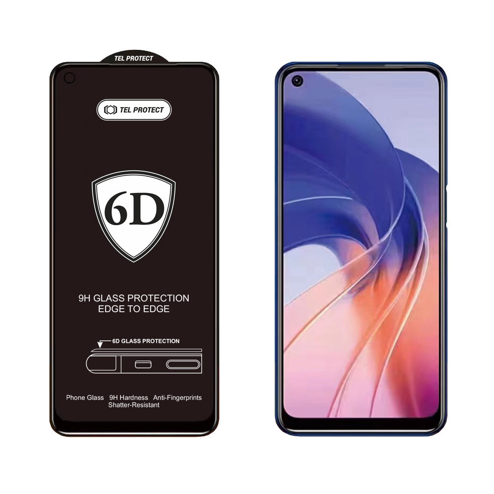 HARTOWANE SZKŁO TEL PROTECT FULL GLUE 6D DO IPHONE 13/13 PRO/16E CZARNE - PAKIET 10 SZTUK