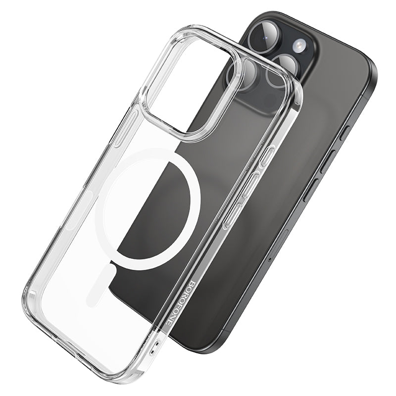 BOROFONE ETUI BI5 ICE SHIELD MAGNETIC IPHONE 16 PRO MAX PRZEZROCZYSTY