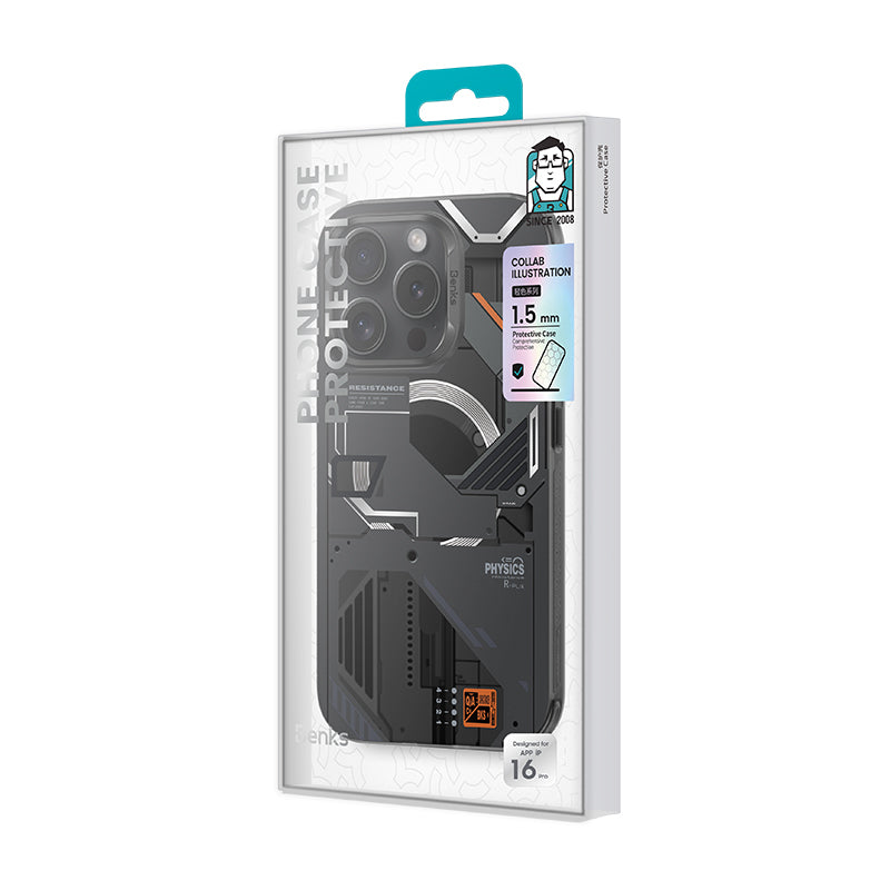 BENKS ETUI MAGNETIC MECHA SERIES DO IPHONE 16 PRO MAX CZARNY