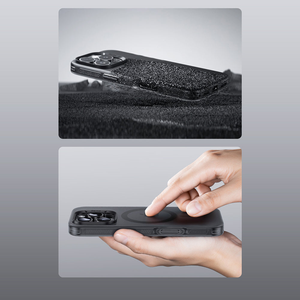 BENKS ETUI MAGNETIC LUCID ARMOR (0065) DO IPHONE 16 PRO SZARY