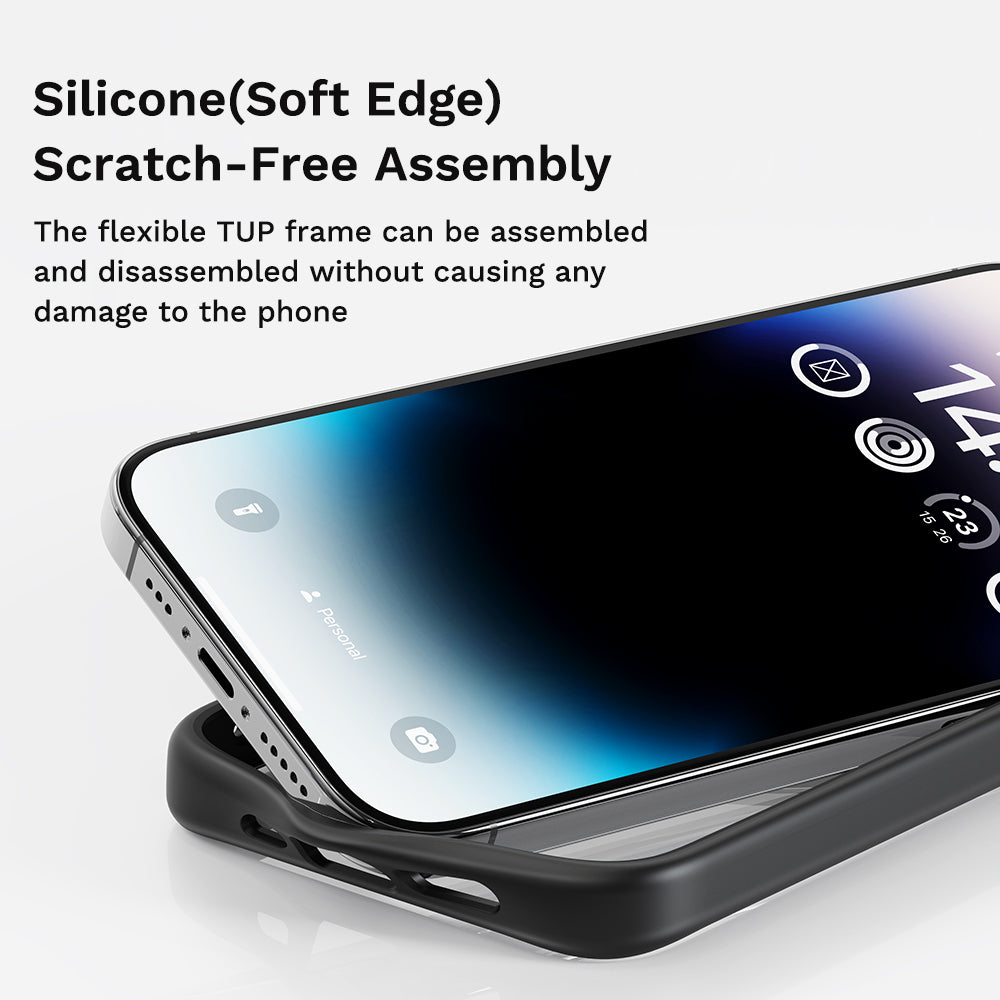 ROCK ETUI GUARD SERIES DO IPHONE 16 PRO MAX PRZEZROCZYSTO-CZARNE