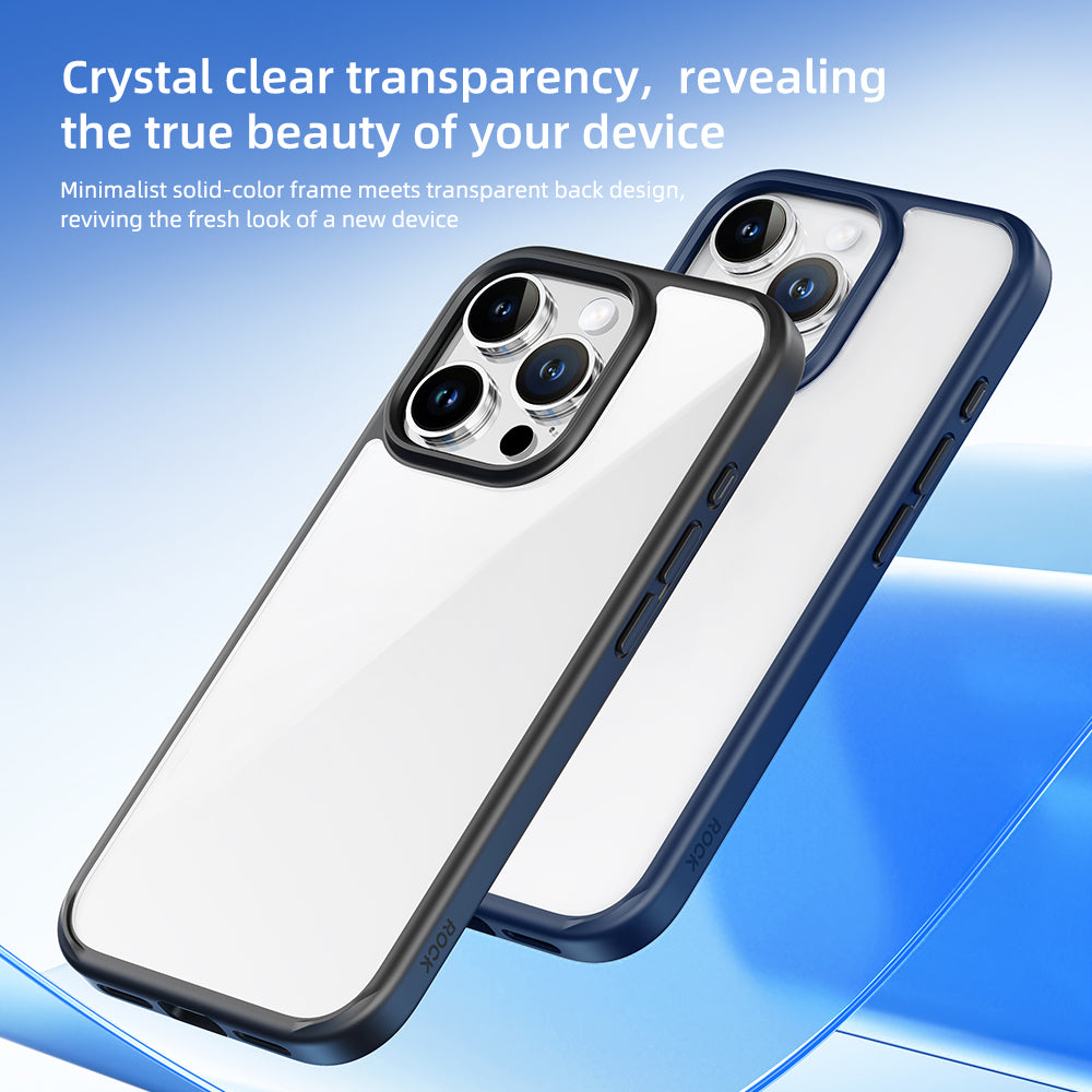ROCK ETUI GUARD SERIES DO IPHONE 16 PRO MAX PRZEZROCZYSTO-SZARE