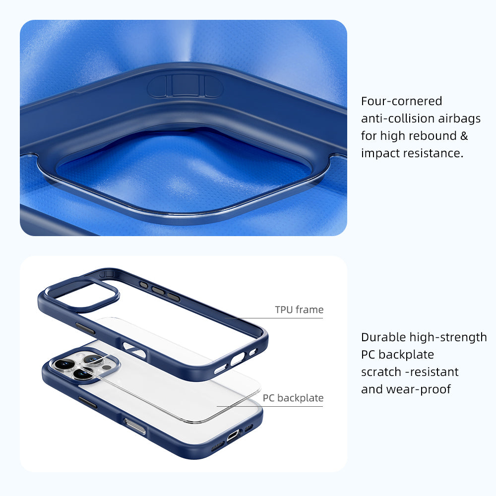 ROCK ETUI GUARD SERIES DO IPHONE 16 PRO MAX PRZEZROCZYSTO-SZARE