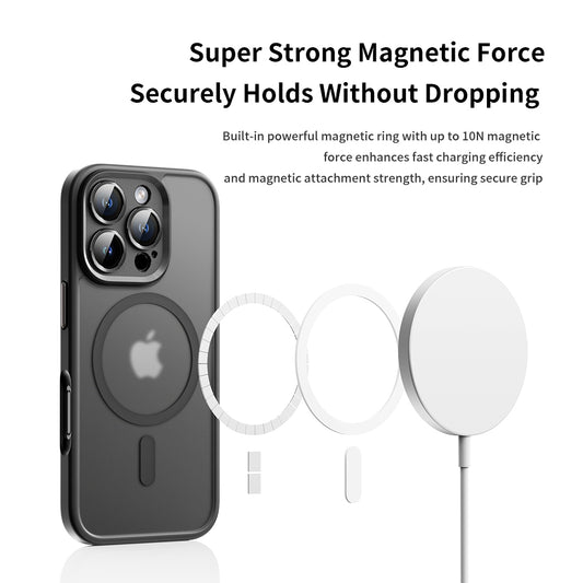 ROCK ETUI GUARD TOUCH MATTE SERIES MAGNETIC DO IPHONE 16 PRO NIEBIESKIE