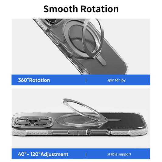 ROCK ETUI ROTATING STAND CRYSTAL SERIES MAGNETIC DO IPHONE 16 CZARNE