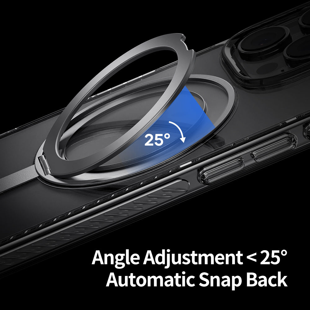 ROCK ETUI ROTATING STAND CRYSTAL SERIES MAGNETIC DO IPHONE 16 CZARNE