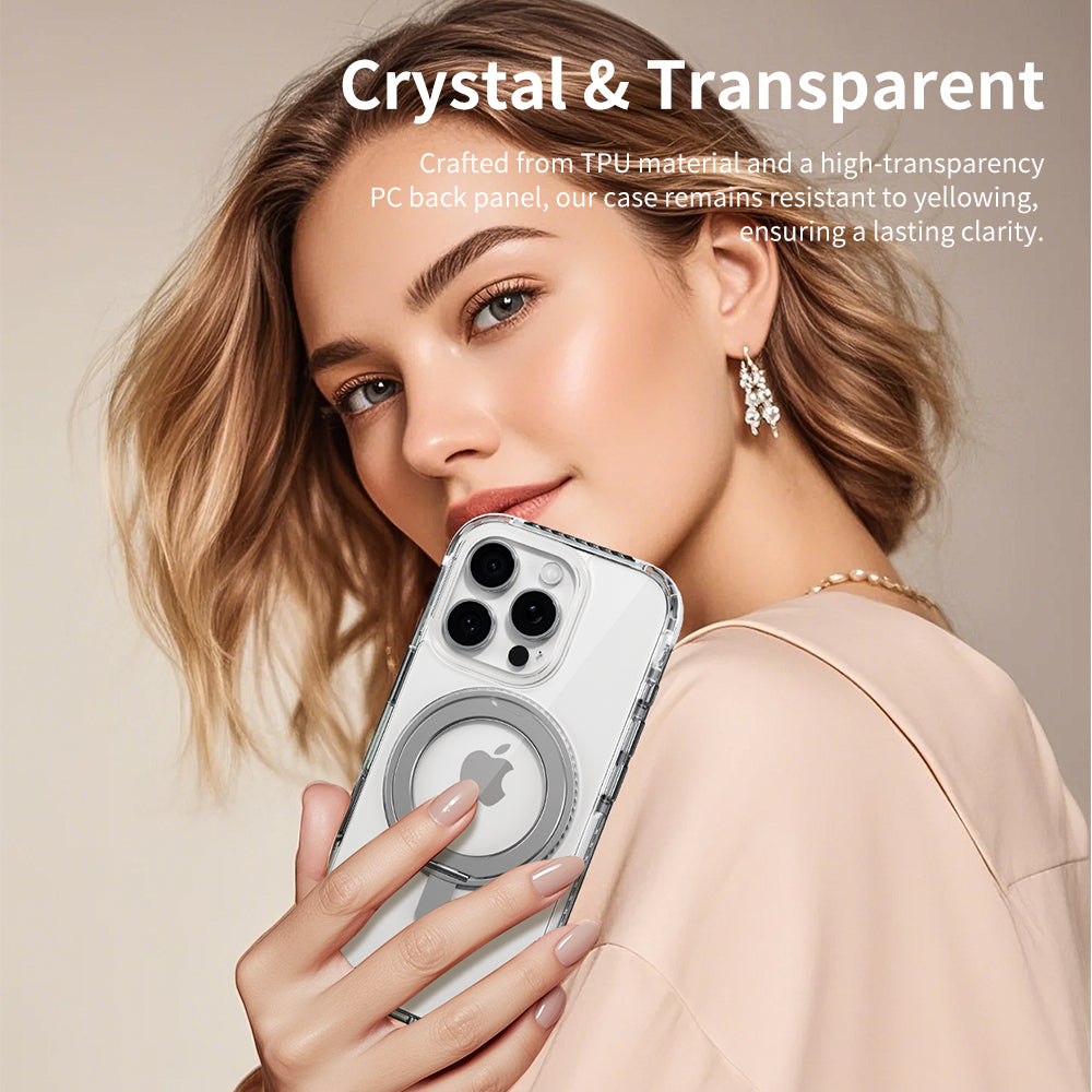 ROCK ETUI ROTATING STAND CRYSTAL SERIES MAGNETIC DO IPHONE 16 CZARNE