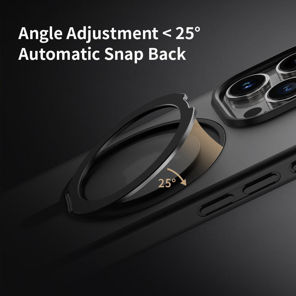 ROCK ETUI ROTATING STAND SOFT TOUCH SERIES MAGNETIC DO IPHONE 16 PRO ZŁOTE