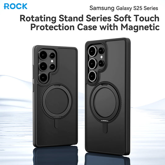 ROCK ETUI ROTATING STAND SOFT TOUCH SERIES MAGNETIC DO SAMSUNG GALAXY S25 ULTRA CZARNE