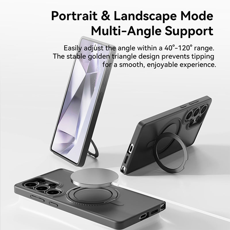 ROCK ETUI ROTATING STAND SOFT TOUCH SERIES MAGNETIC DO SAMSUNG GALAXY S25 ULTRA CZARNE