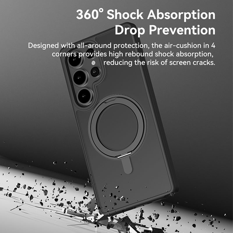 ROCK ETUI ROTATING STAND SOFT TOUCH SERIES MAGNETIC DO SAMSUNG GALAXY S25 ULTRA CZARNE