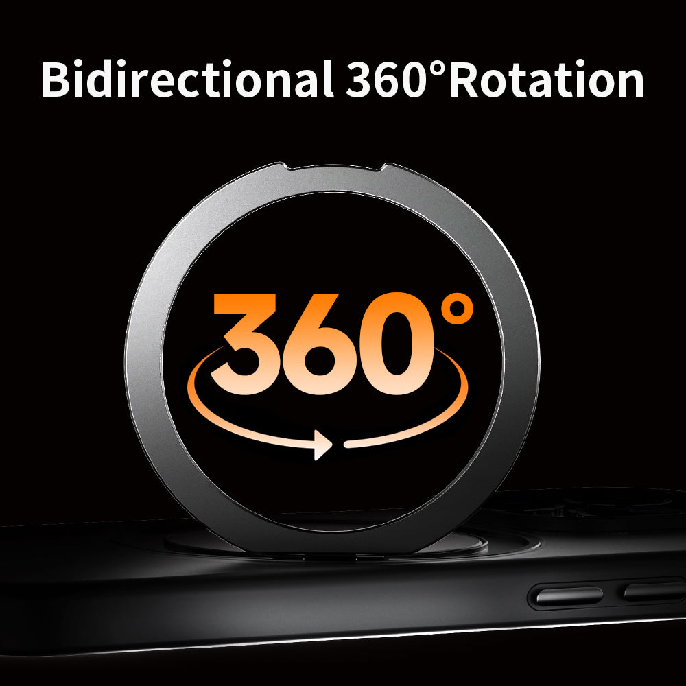 ROCK ETUI CRYSTAL ROTATING TOUCH SERIES MAGNETIC DO IPHONE 16 PRO CZARNE