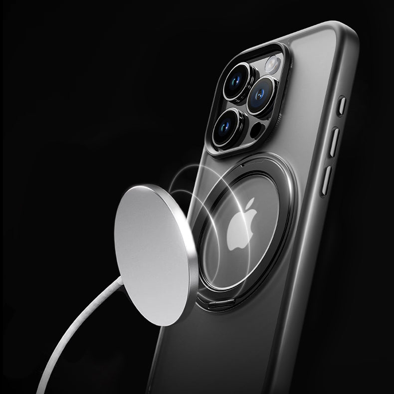 ROCK ETUI CRYSTAL ROTATING TOUCH SERIES MAGNETIC DO IPHONE 16 PRO CZARNE