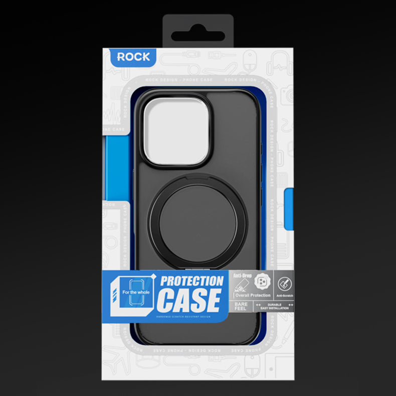 ROCK ETUI CRYSTAL ROTATING TOUCH SERIES MAGNETIC DO IPHONE 16 PRO CZARNE