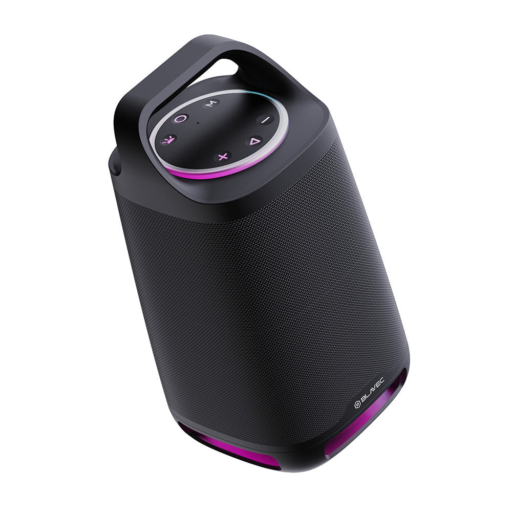 BLAVEC GŁOŚNIK BEZPRZEWODOWY BLUETOOTH TWS WS-01 KARAOKE - 160W Z MIKROFONEM (WS01-MB) CZARNY