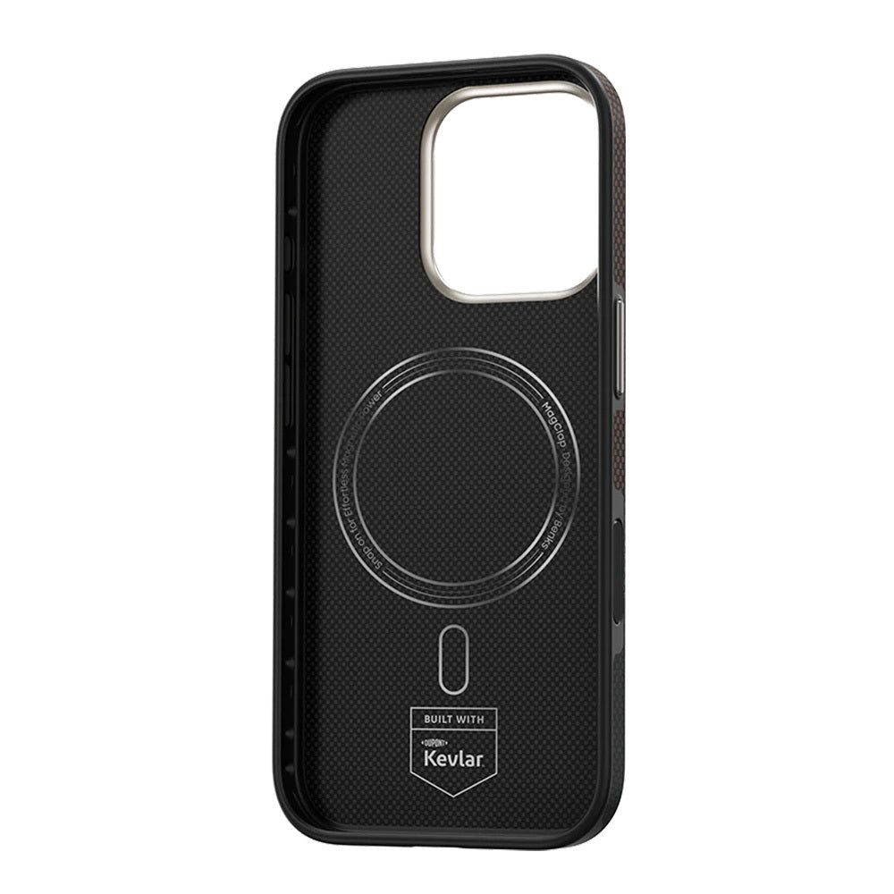 BENKS ETUI MAGNETIC ARMOR PRO PRESTIGE KEVLAR 600D (Y066) DO IPHONE 16 PRO MAX (CAMERA CONTROL BUTTON)