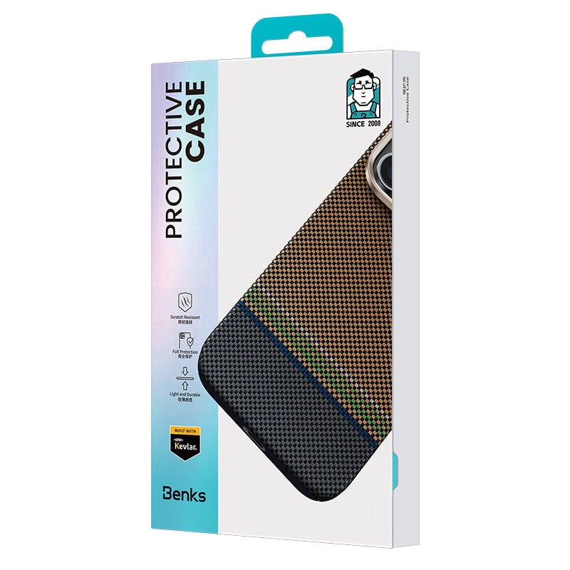 BENKS ETUI MAGNETIC ARMOR PRO PRESTIGE KEVLAR 600D (Y066) DO IPHONE 16 PRO MAX (CAMERA CONTROL BUTTON)