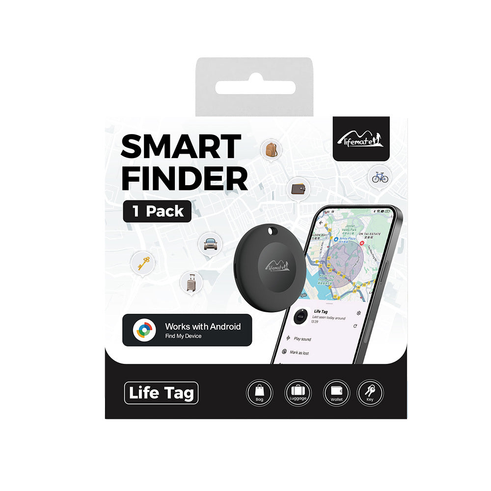 LIFEMATE LOKALIZATOR GPS BLUETOOTH LIFETAG TRACKER HD-P16-3 ANDROID CZARNY