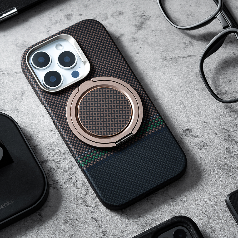 BENKS ETUI MAGNETIC ARMOR PRO PRESTIGE KEVLAR 600D (Y066) DO IPHONE 16 PRO MAX (CAMERA CONTROL BUTTON)