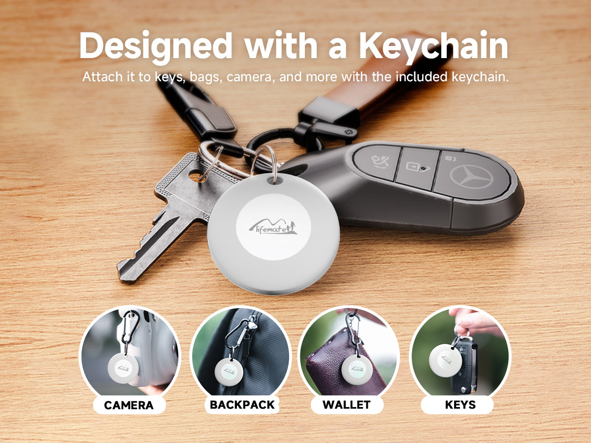 LIFEMATE LOKALIZATOR GPS BLUETOOTH LIFETAG TRACKER HD-P16-3 ANDROID + ETUI BRELOK BIAŁY