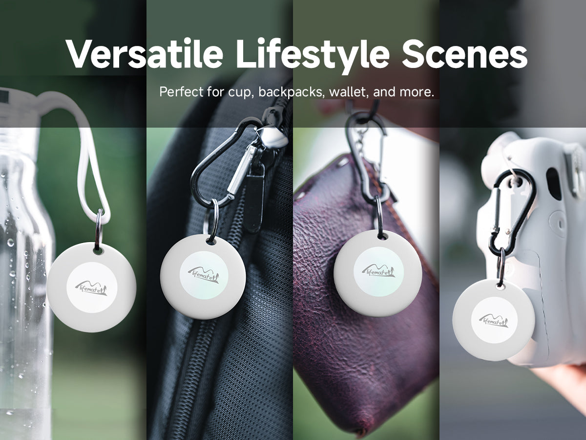 LIFEMATE LOKALIZATOR GPS BLUETOOTH LIFETAG TRACKER HD-P16-3 ANDROID + ETUI BRELOK BIAŁY