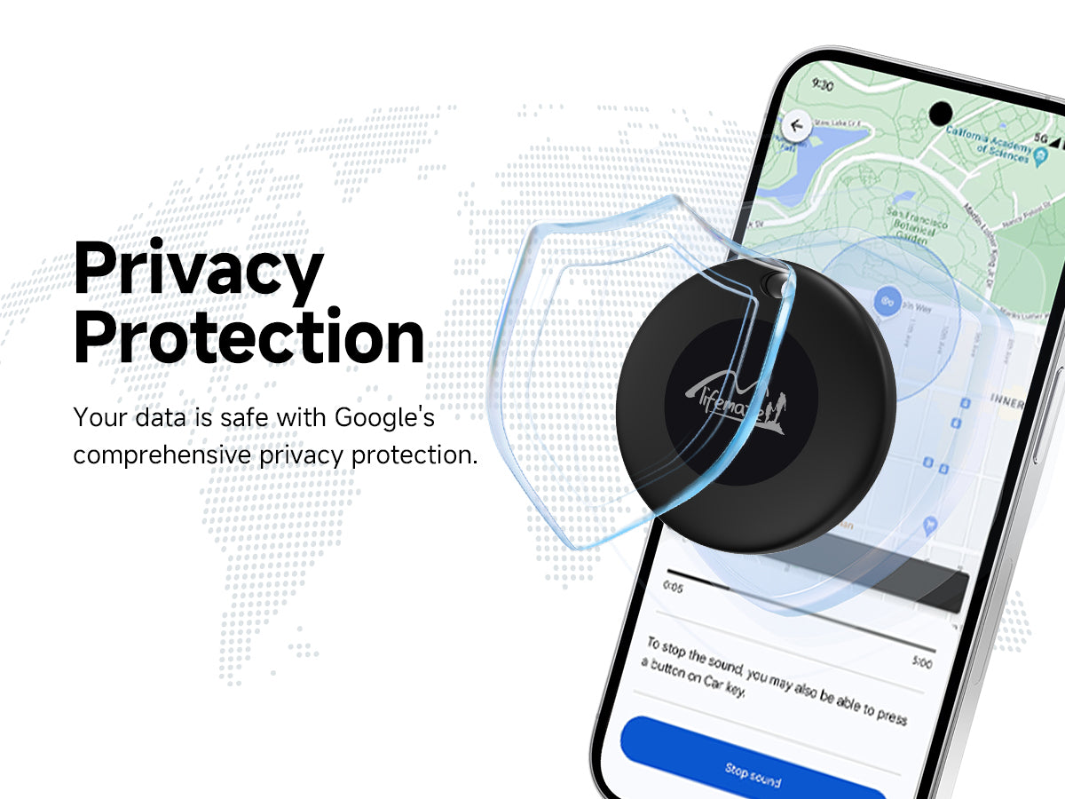 LIFEMATE LOKALIZATOR GPS BLUETOOTH LIFETAG TRACKER HD-P16-3 ANDROID + ETUI BRELOK CZARNY