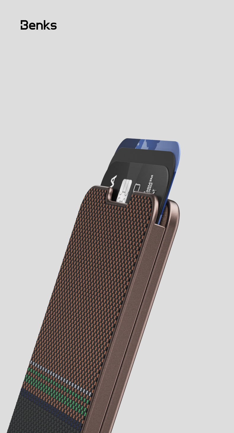 BENKS PODSTAWKA WALLET MAGNETIC ARMORGO KEVLAR AURORA LIGHT
