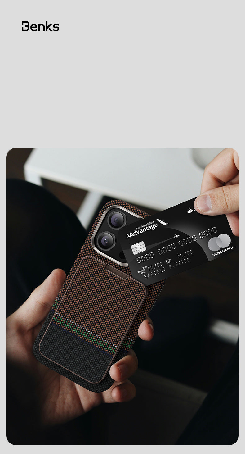 BENKS PODSTAWKA WALLET MAGNETIC ARMORGO KEVLAR AURORA LIGHT