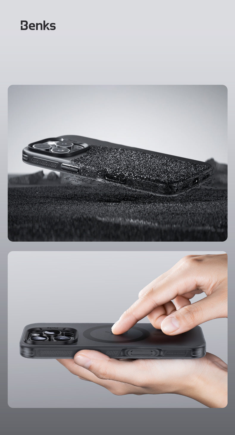 BENKS ETUI MAGNETIC LUCID ARMOR (C066) DO IPHONE 16 PRO MAX ZŁOTY (CAMERA CONTROL BUTTON)