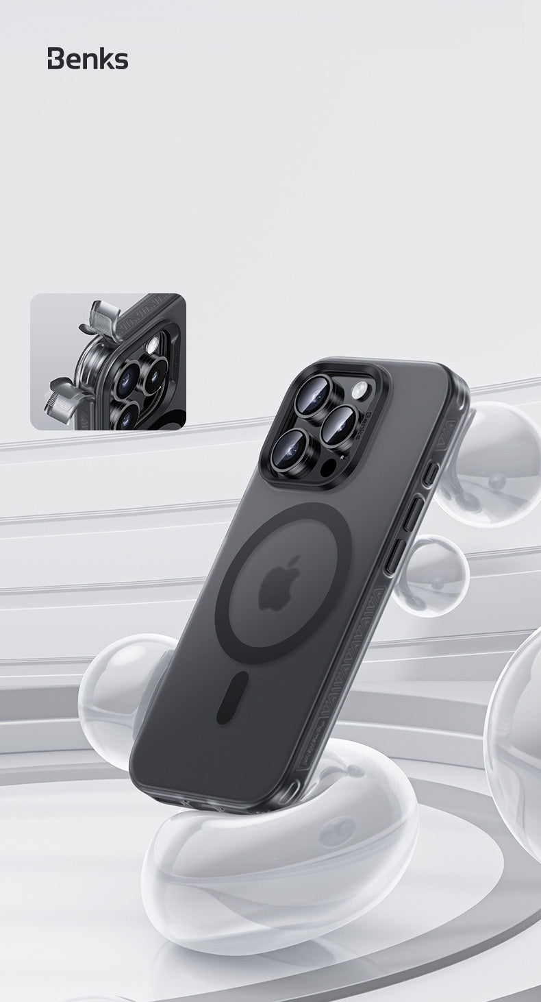 BENKS ETUI MAGNETIC LUCID ARMOR (C066) DO IPHONE 16 PRO MAX ZŁOTY (CAMERA CONTROL BUTTON)