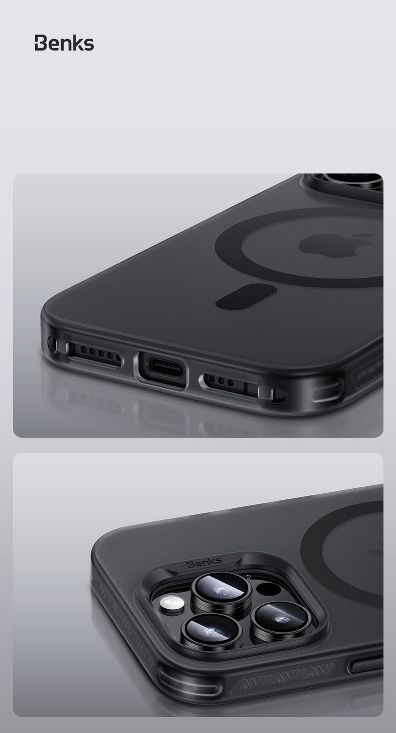 BENKS ETUI MAGNETIC LUCID ARMOR (C066) DO IPHONE 16 PRO MAX ZŁOTY (CAMERA CONTROL BUTTON)