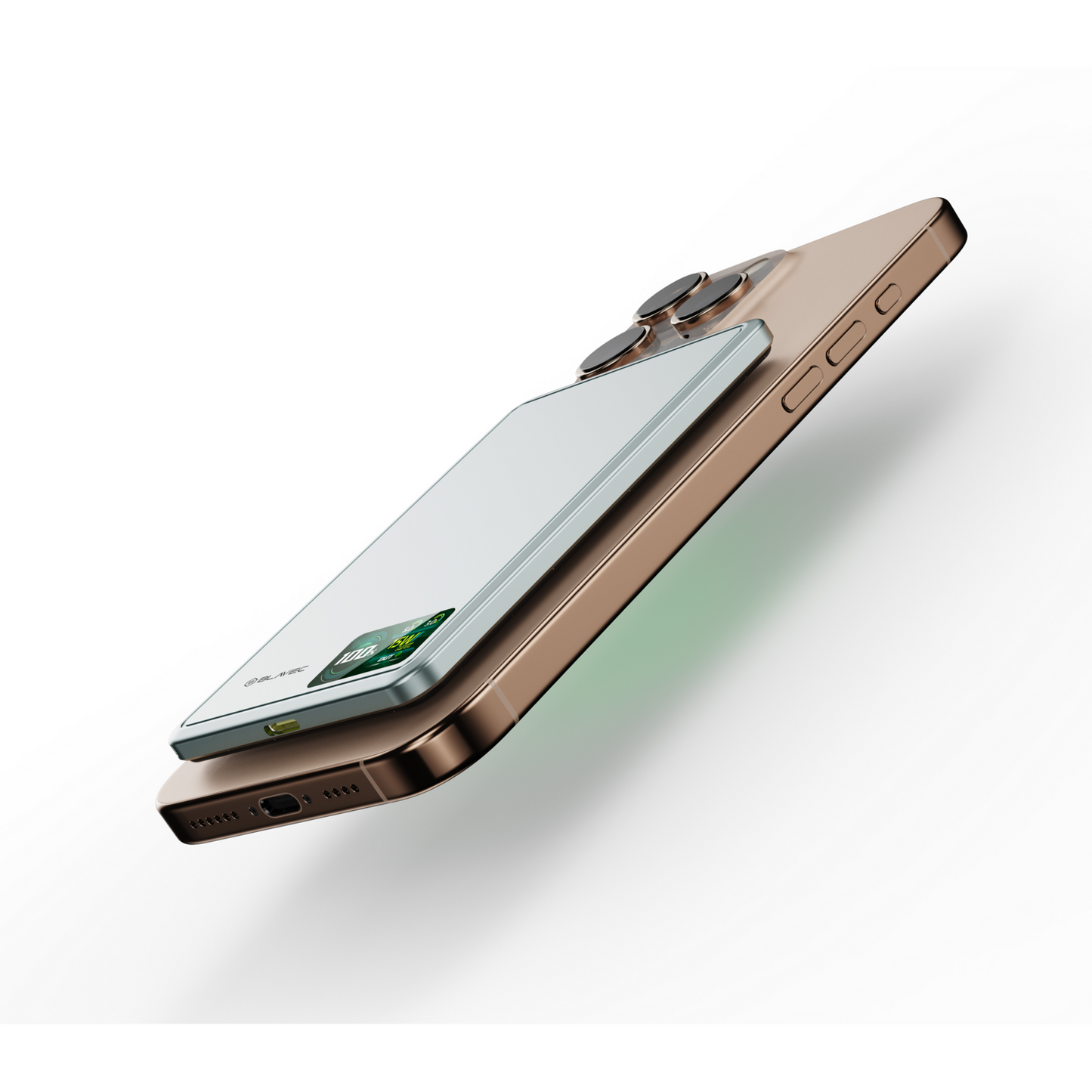 BLAVEC POWER BANK 10000MAH BJ-03 SLIM 13,5MM - TYPE C - 22,5W MAGNETIC MAGSAFE 3 IN 1 (PBBJ03-MC10G) GREY