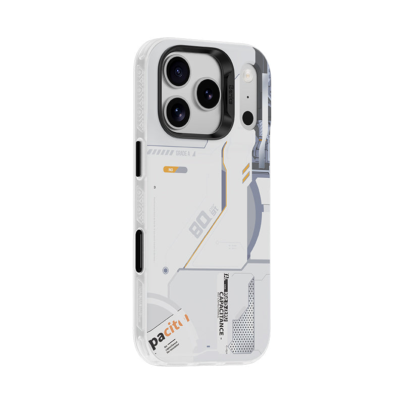BENKS ETUI DYNAMIC MAGNETIC MECHA (E070) DO IPHONE 17 PRO MAX BIAŁY (CAMERA CONTROL BUTTON)