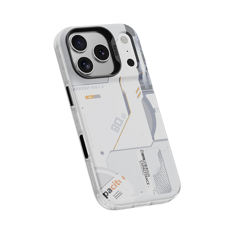 BENKS ETUI DYNAMIC MAGNETIC MECHA (E070) DO IPHONE 17 PRO MAX BIAŁY (CAMERA CONTROL BUTTON)