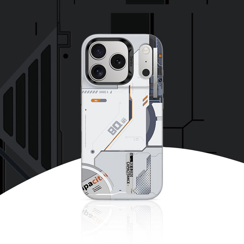 BENKS ETUI DYNAMIC MAGNETIC MECHA (E070) DO IPHONE 17 PRO MAX BIAŁY (CAMERA CONTROL BUTTON)