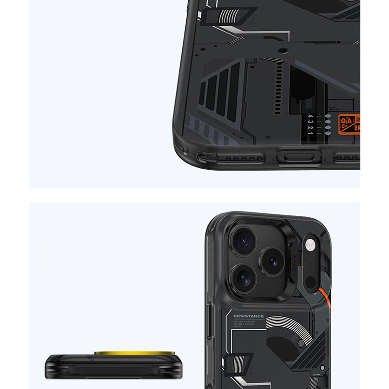 BENKS ETUI DYNAMIC MAGNETIC MECHA (D069) DO IPHONE 17 PRO CZARNY (CAMERA CONTROL BUTTON)