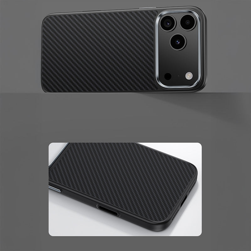 BENKS ETUI MAGNETIC ARMOR PRO KEVLAR METAL FRAME 600D (A070) DO IPHONE 17 PRO MAX CZARNY (CAMERA CONTROL BUTTON)