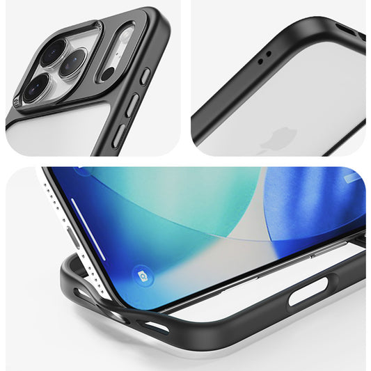 ROCK ETUI GUARD LENS PROTECTION SERIES DO IPHONE 17 PRO PRZEZROCZYSTO-CZARNE