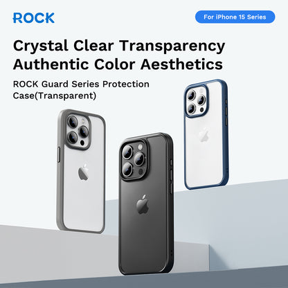 ROCK ETUI GUARD SERIES DO IPHONE 16 PRO MAX PRZEZROCZYSTO-CZARNE