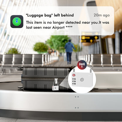 MILI LOKALIZATOR GPS BLUETOOTH MILOCK TRACKER HD-P16-L (APPLE ONLY) KŁÓDKA DO BAGAŻU BIAŁY