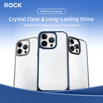 ROCK ETUI GUARD SERIES DO IPHONE 16 PRO MAX PRZEZROCZYSTO-SZARE