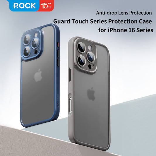 ROCK ETUI GUARD TOUCH MATTE SERIES DO IPHONE 16 PRO MAX NIEBIESKIE