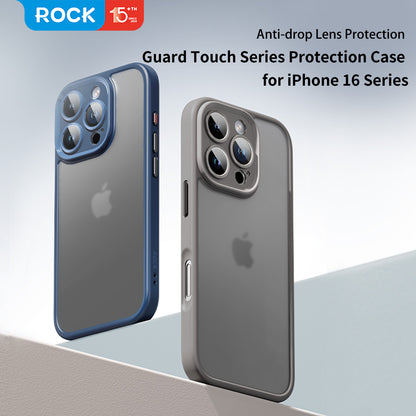 ROCK ETUI GUARD TOUCH MATTE SERIES DO IPHONE 16 PRO NIEBIESKIE