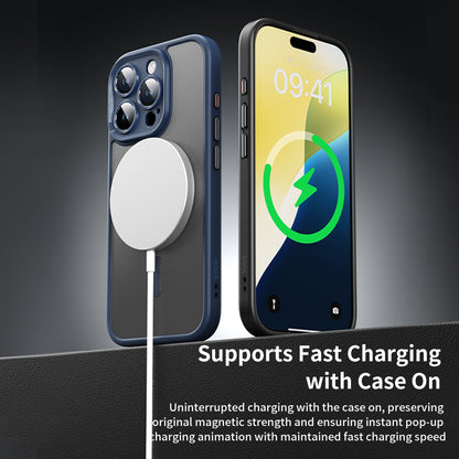 ROCK ETUI GUARD TOUCH MATTE SERIES MAGNETIC DO IPHONE 16 PRO NIEBIESKIE