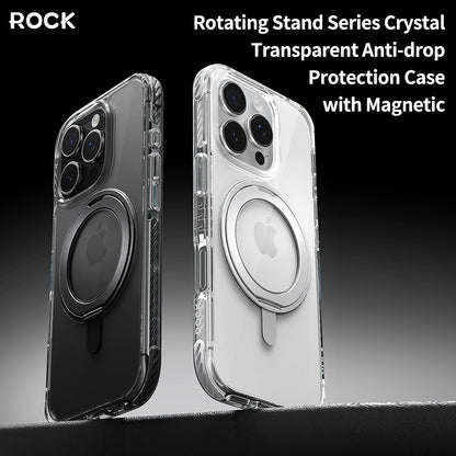 ROCK ETUI ROTATING STAND CRYSTAL SERIES MAGNETIC DO IPHONE 16 CZARNE