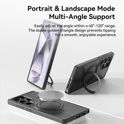 ROCK ETUI ROTATING STAND SOFT TOUCH SERIES MAGNETIC DO SAMSUNG GALAXY S25 ULTRA CZARNE