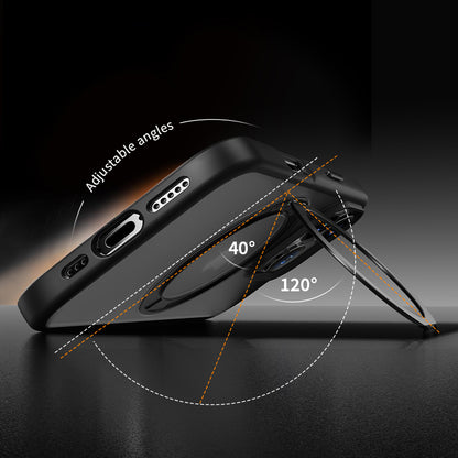 ROCK ETUI CRYSTAL ROTATING TOUCH SERIES MAGNETIC DO IPHONE 16 PRO CZARNE
