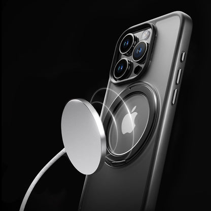 ROCK ETUI CRYSTAL ROTATING TOUCH SERIES MAGNETIC DO IPHONE 16 PRO CZARNE