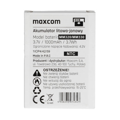 ORIGINAL BATTERY FOR MAXCOM MM320/MM330 - 1000 MAH