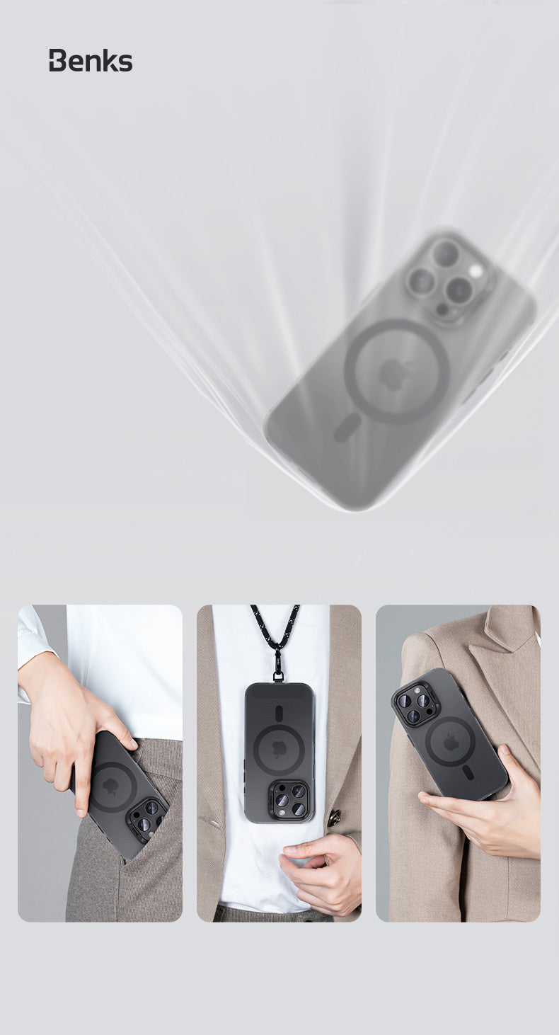 BENKS ETUI MAGNETIC LUCID ARMOR (C066) DO IPHONE 16 PRO MAX ZŁOTY (CAMERA CONTROL BUTTON)